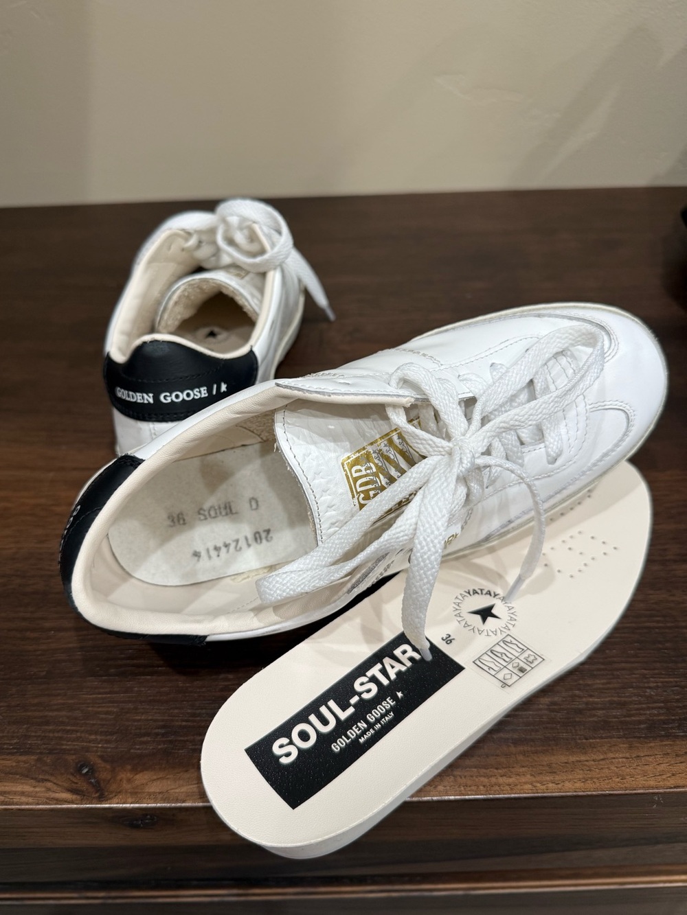 Golden Goose Soul-Star White Leather Sneakers